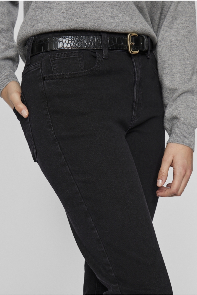 VIBETTY RW FLARED JEANS BLK OSC221- 14105101 BLACK DENIM